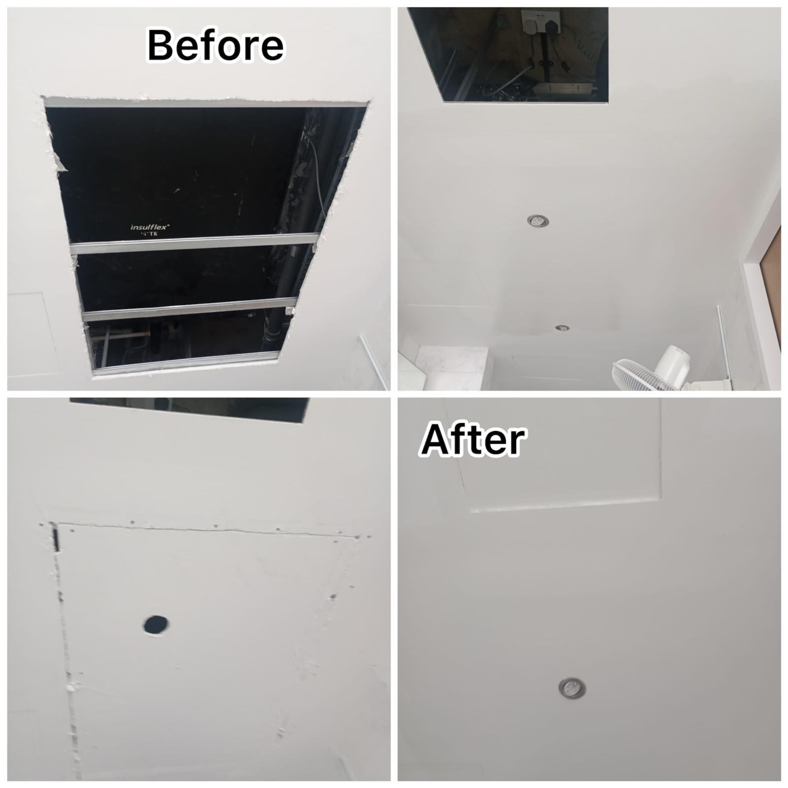 Ceiling Drywall Repair & Drywall Patching Service in Singapore